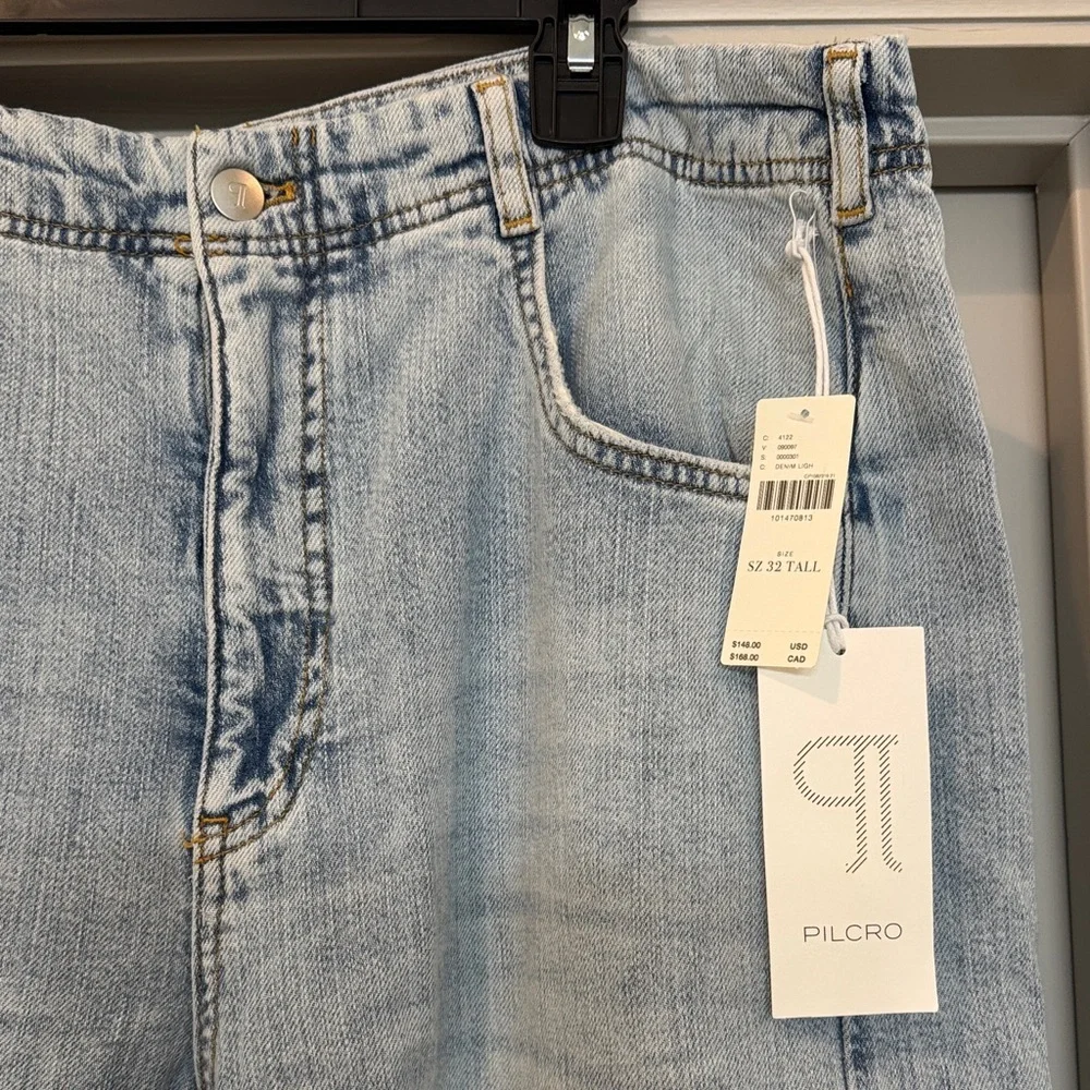 Anthro Pilcro Adi Curly High Rise Flare Jeans - Picture 8 of 9